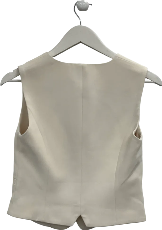 BOA Cream Classic Tailored Waistcoat UK XS