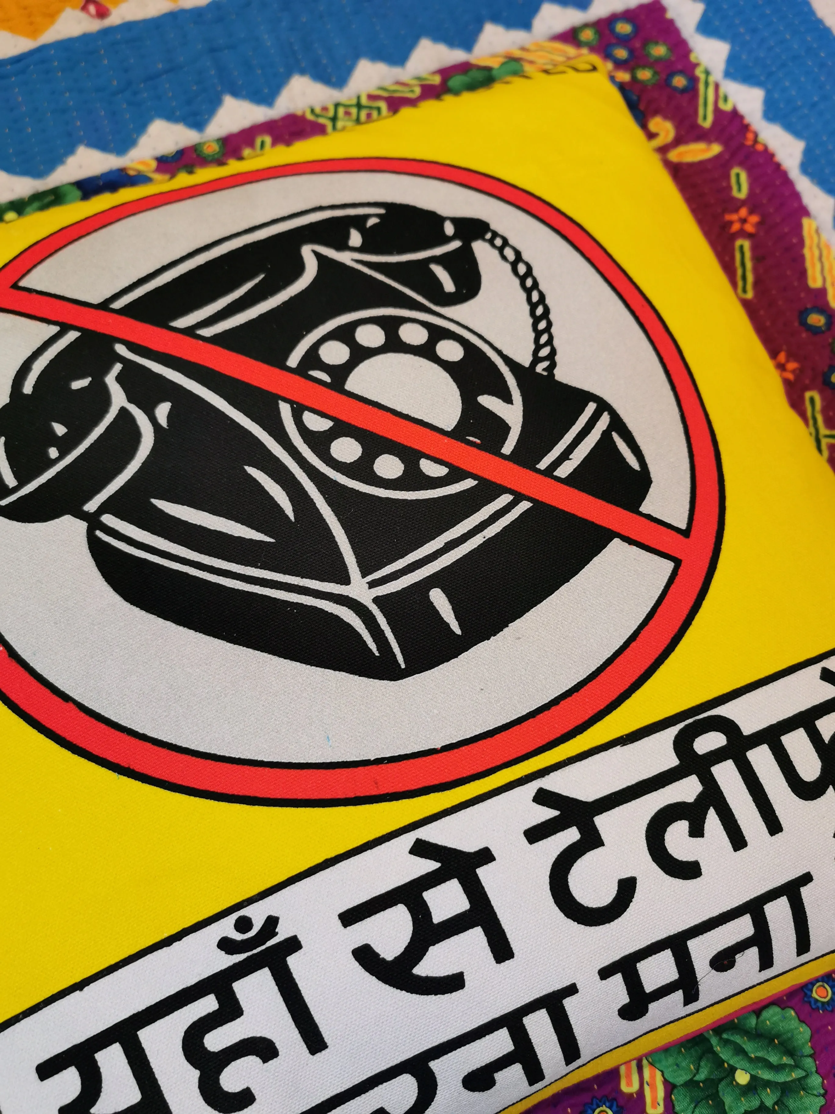 Bollywood kitsch cushions