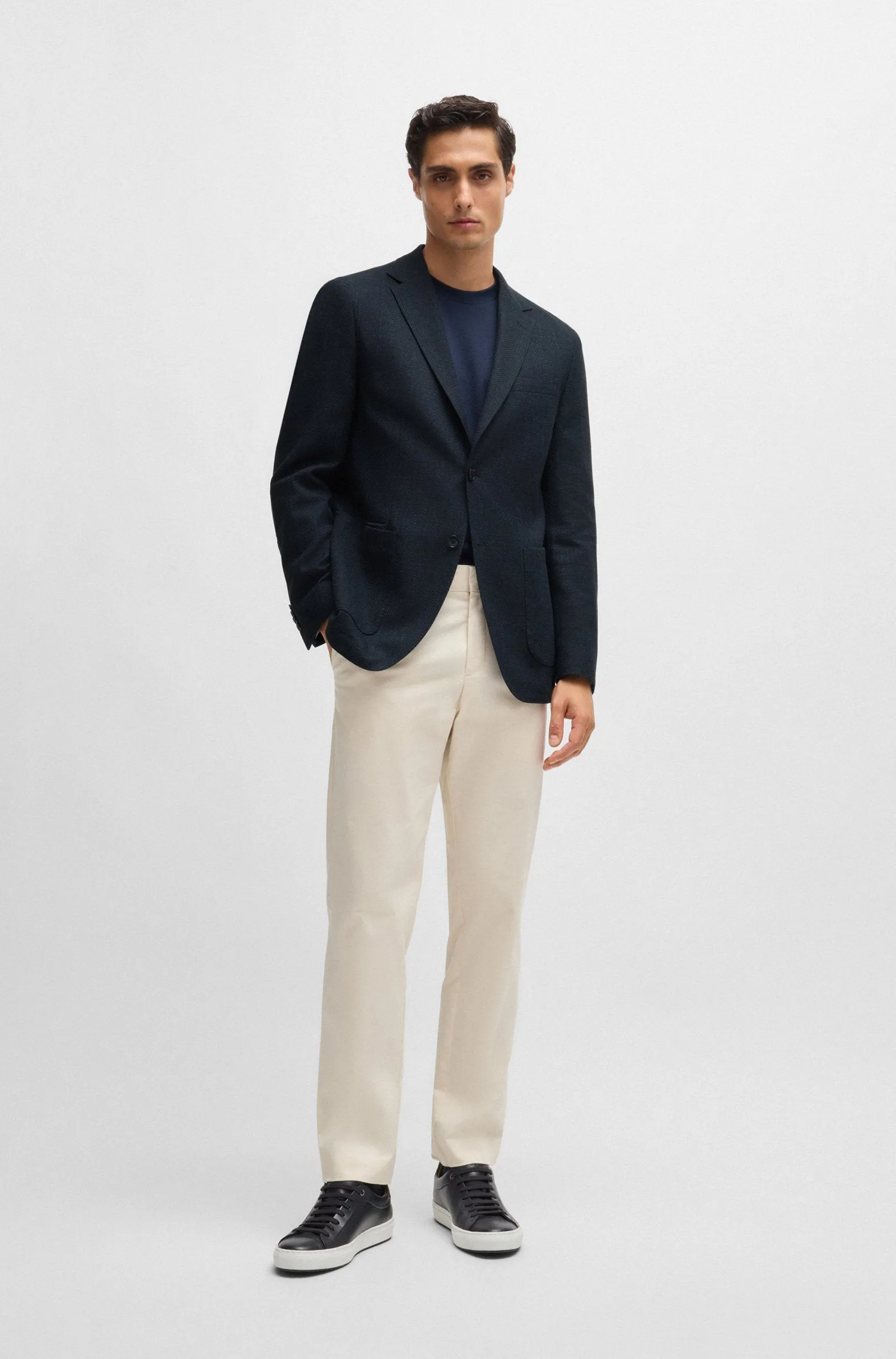 BOSS Blazers Regular Fit in Cotton Mix - C-JAYE-ELBOW-242 10262481 01-50521495