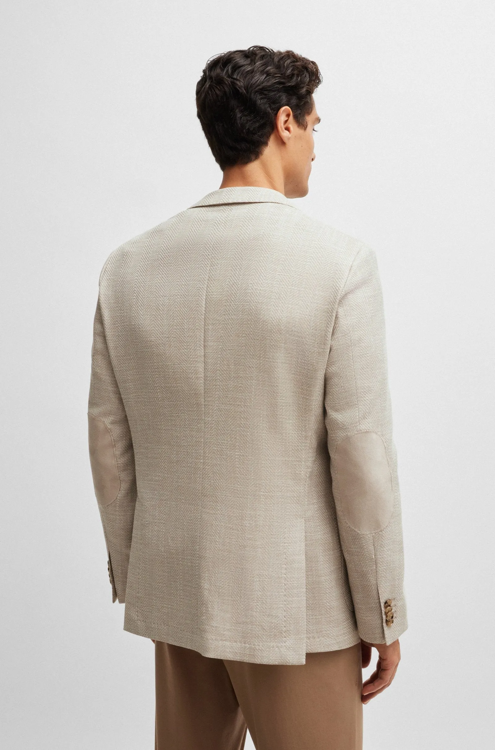 BOSS Blazers Regular Fit in Cotton Mix - C-JAYE-ELBOW-242 10262481 01-50521495