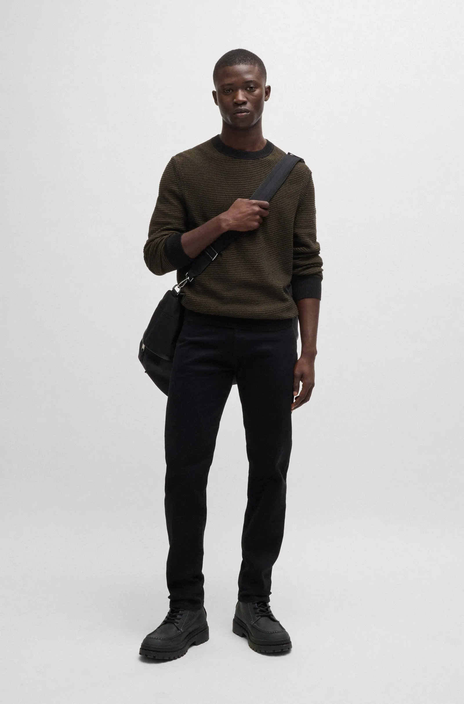 BOSS Sweaters Regular Fit in Cotton Mix - AMERCURY 10263266 01-50523575