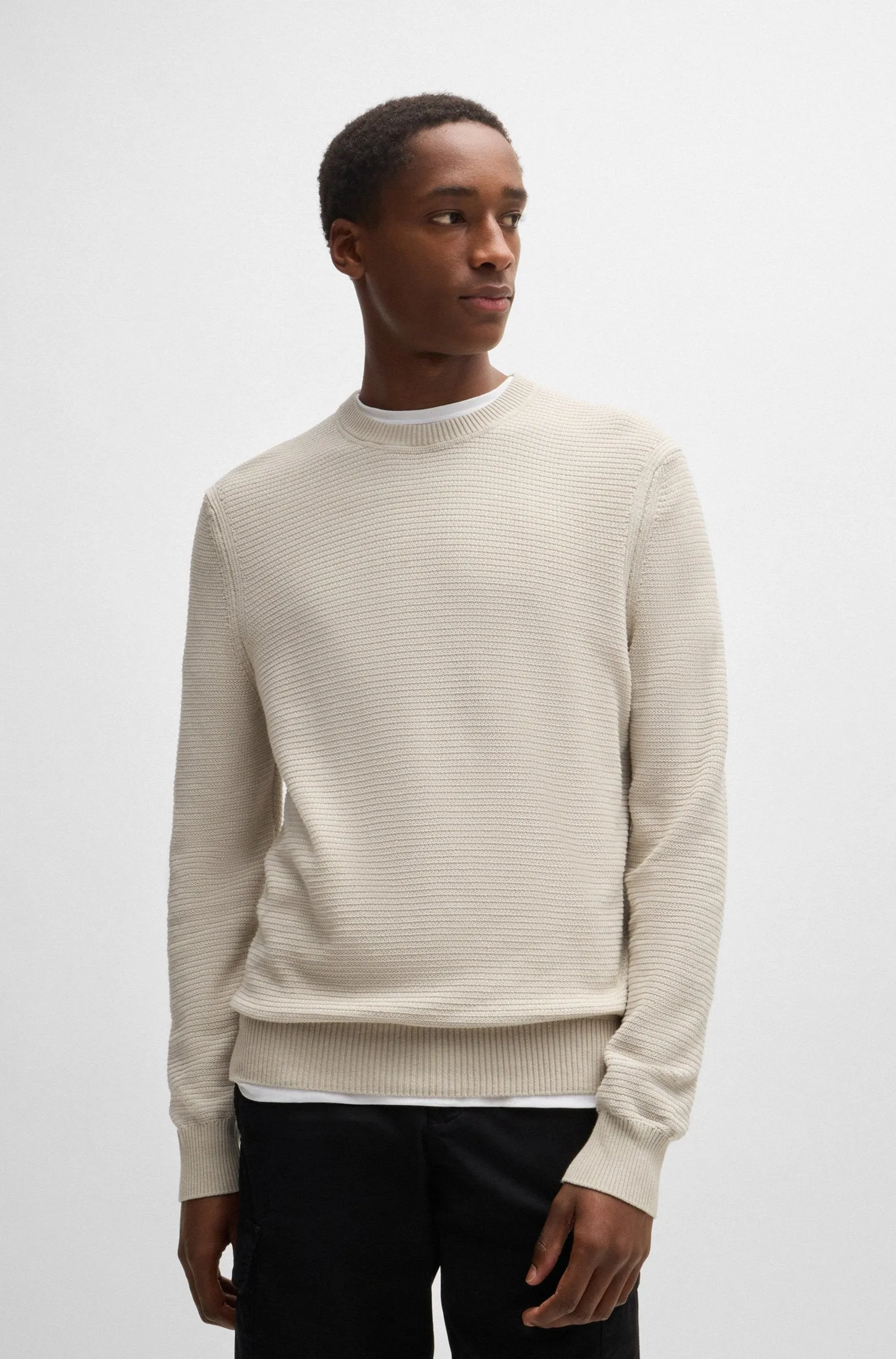 BOSS Sweaters Regular Fit in Cotton Mix - AMERCURY 10263266 01-50523575