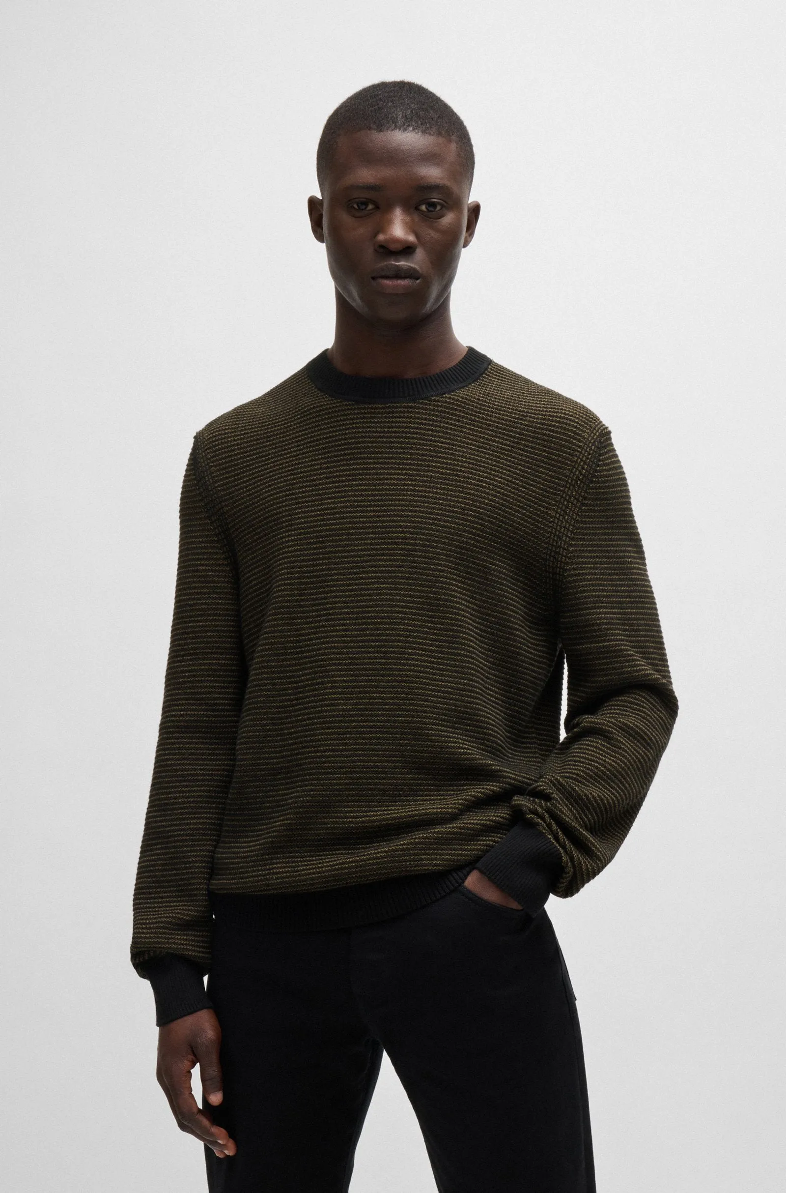 BOSS Sweaters Regular Fit in Cotton Mix - AMERCURY 10263266 01-50523575