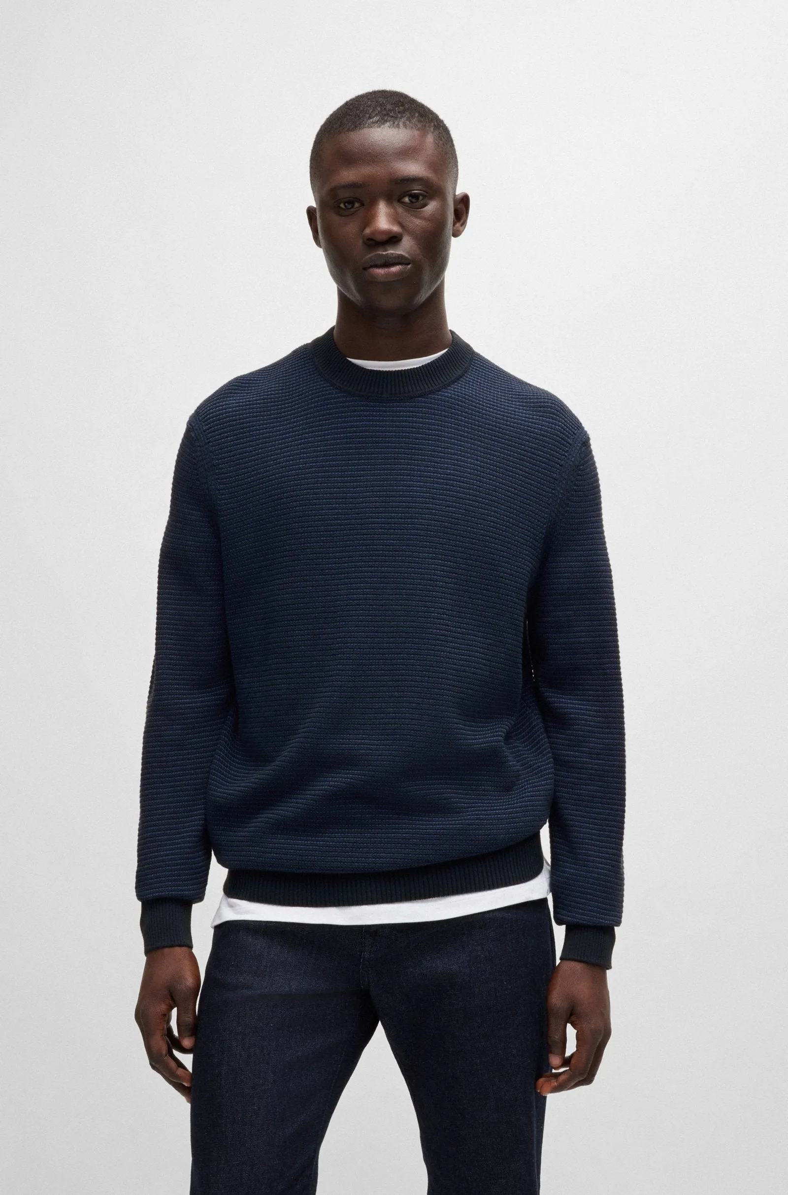 BOSS Sweaters Regular Fit in Cotton Mix - AMERCURY 10263266 01-50523575