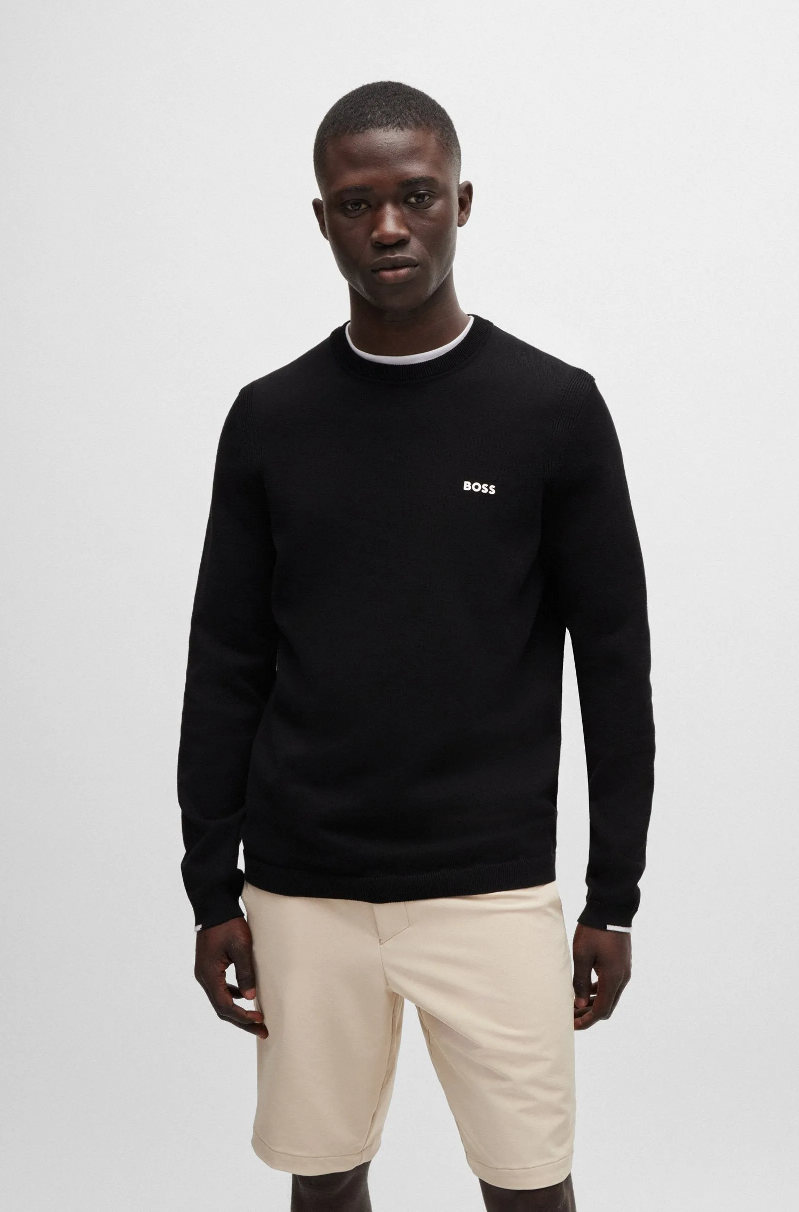 BOSS Sweaters Regular Fit in Cotton Mix - EVER-X_CN 10252215 01-50498539