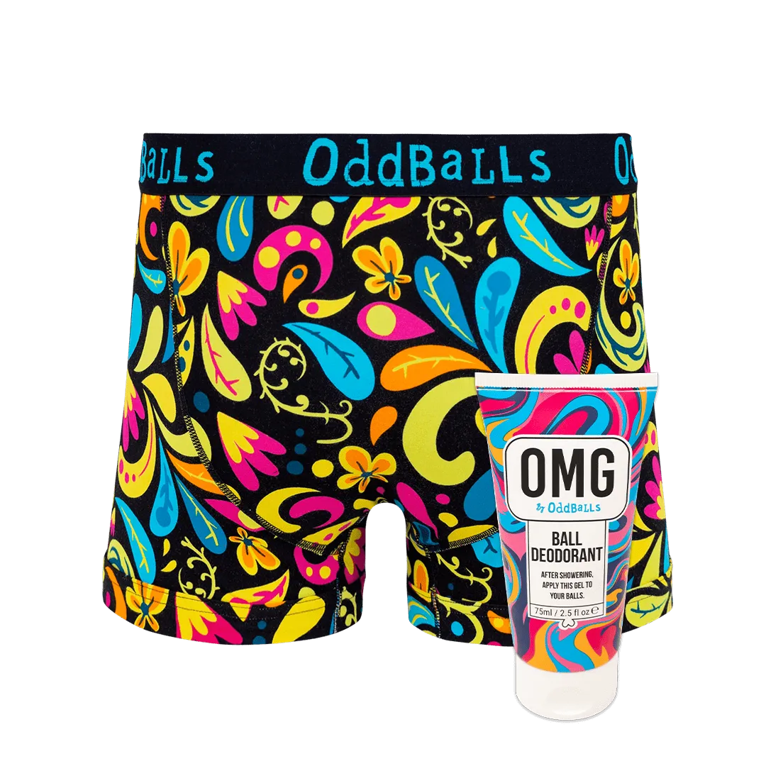 Botanical - Mens Boxer Shorts & Ball Deodorant Bundle