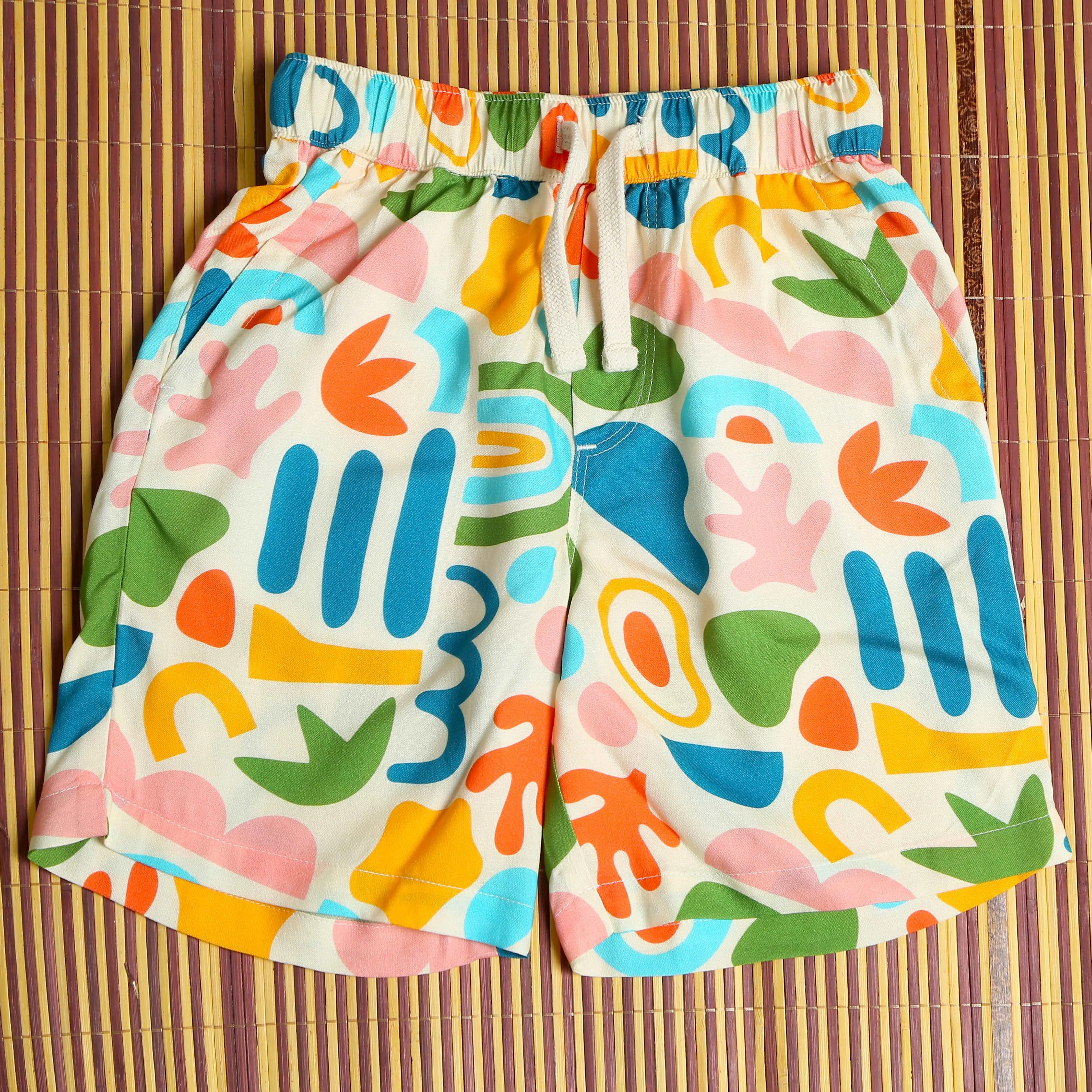 Boys Doodle Printed Short Multi Colour