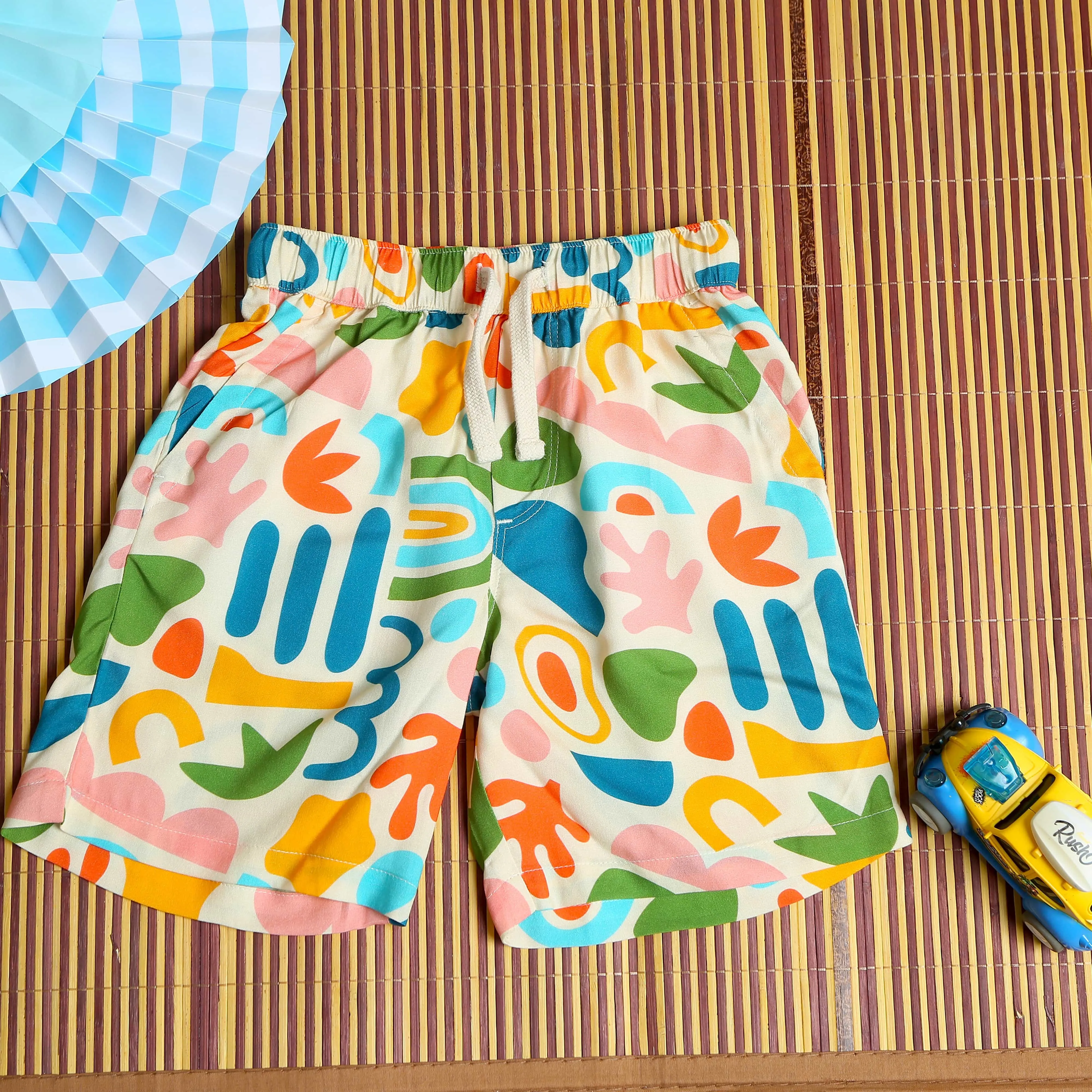 Boys Doodle Printed Short Multi Colour