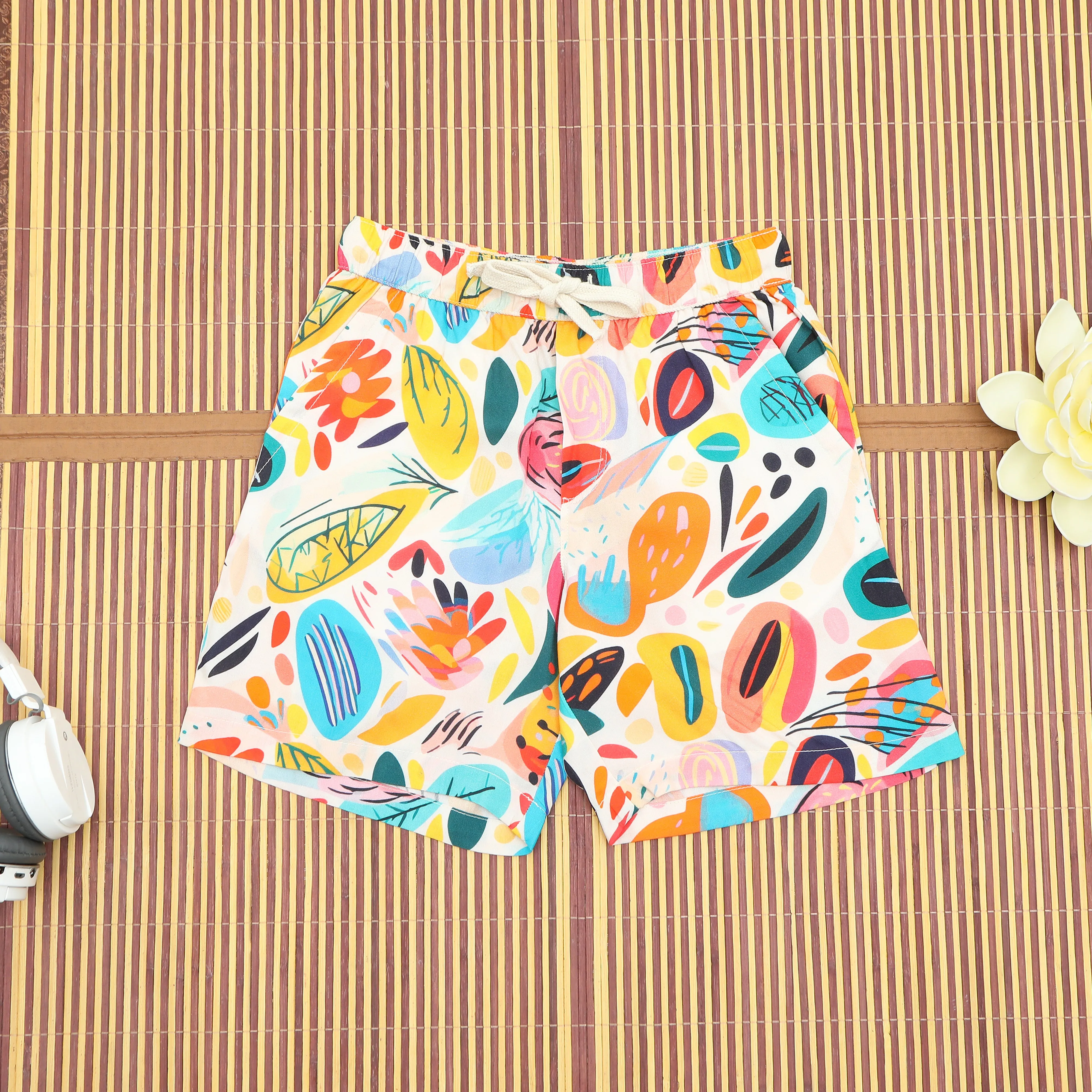 Boys Fruit Print Short Multi colour