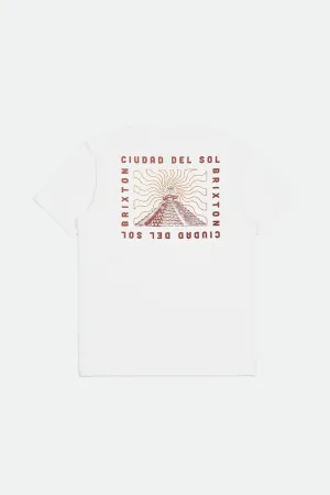 Brixton Del Sol Tee In White
