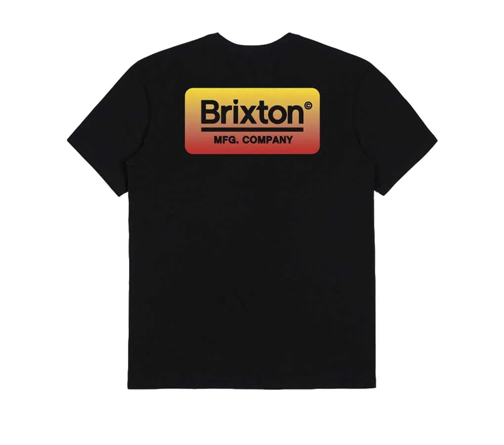 Brixton Palmer T-Shirt - Black/Yellow/Red