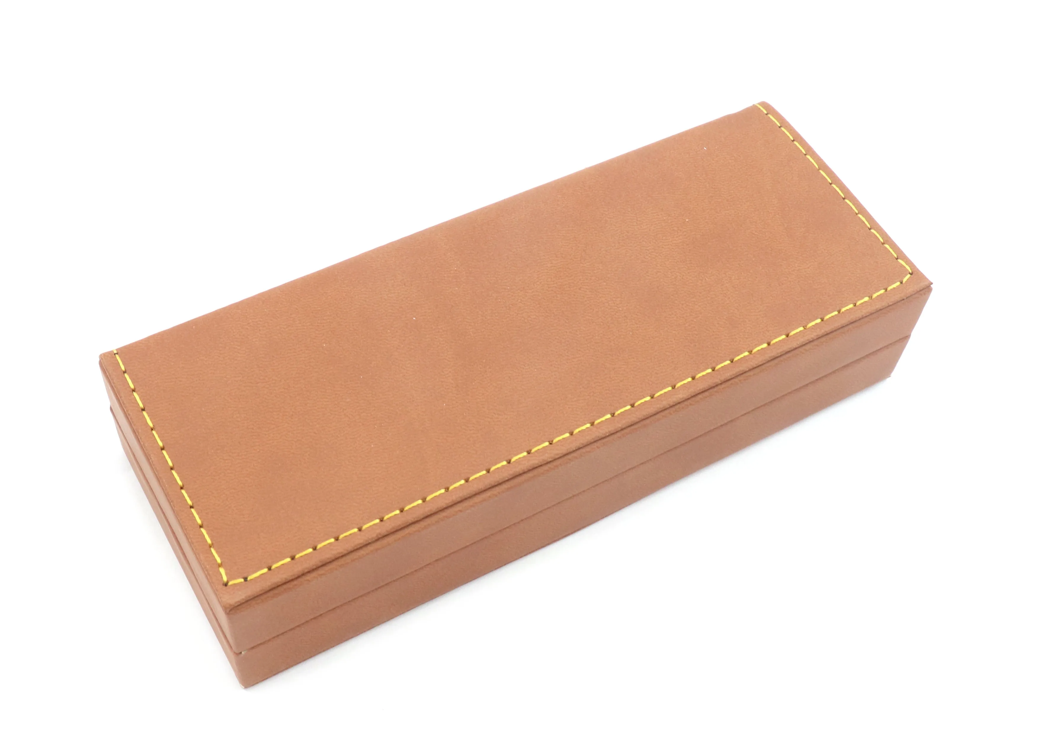 Brown Leather Pen Box