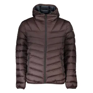 Brown Polyamide Men Jacket