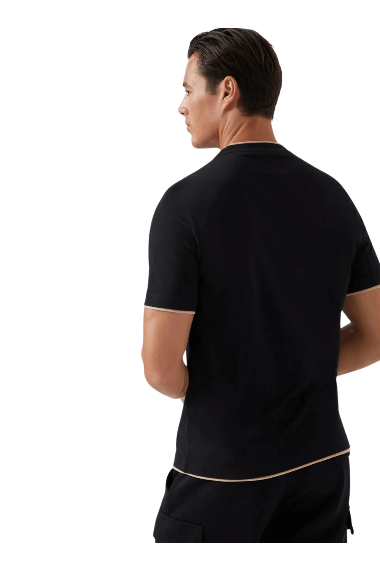 Brunello Cucinelli Men's Short-sleeved T-shirt With Logo and Faux-layering