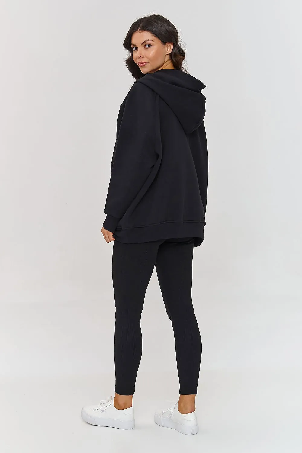 Buttoned Collar Relaxed Lounge Set