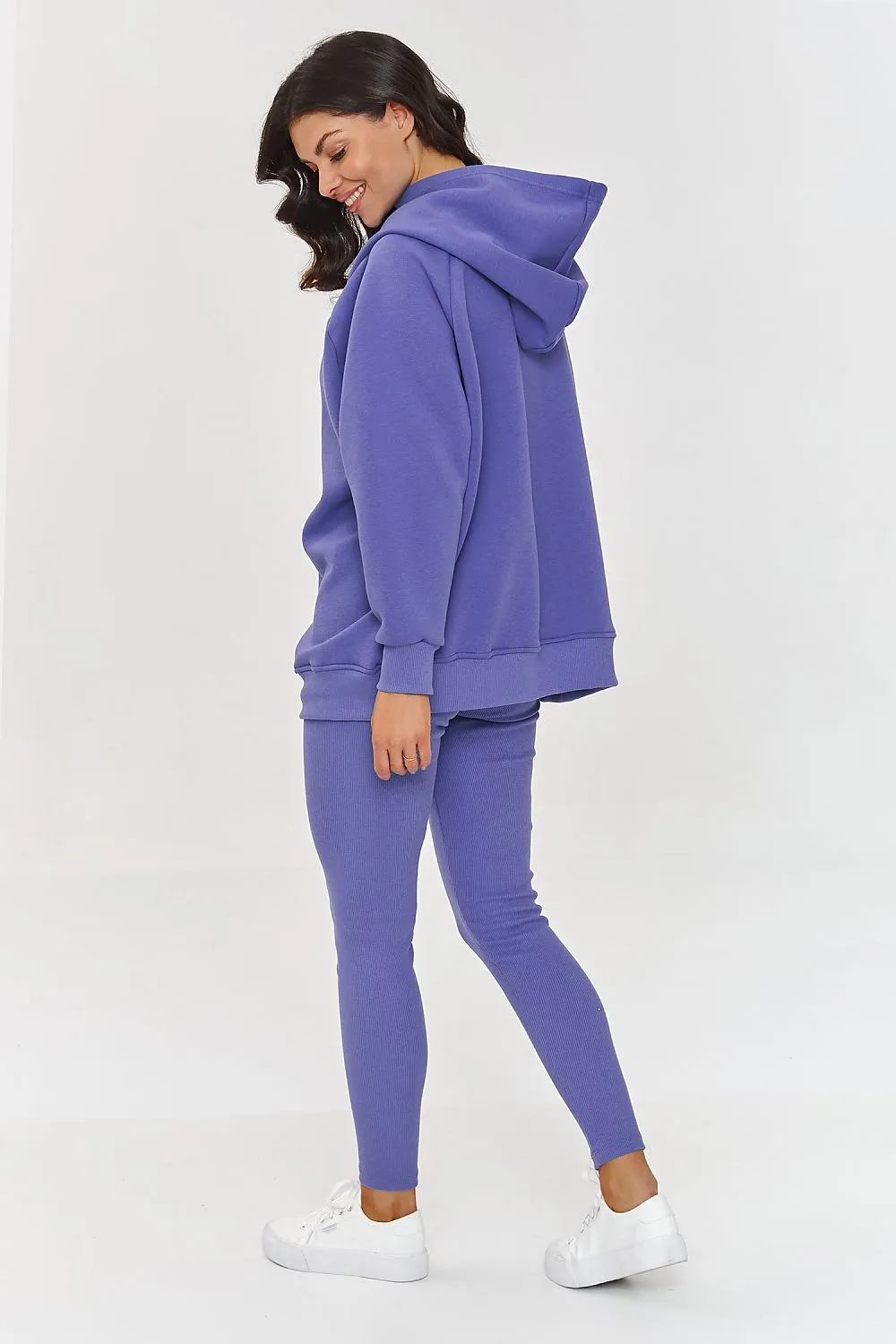 Buttoned Collar Relaxed Lounge Set