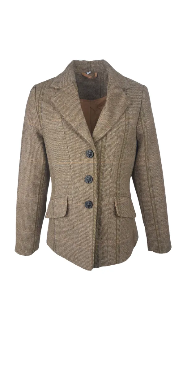 Cameo Equine Junior Phoebe Green Tweed Jacket