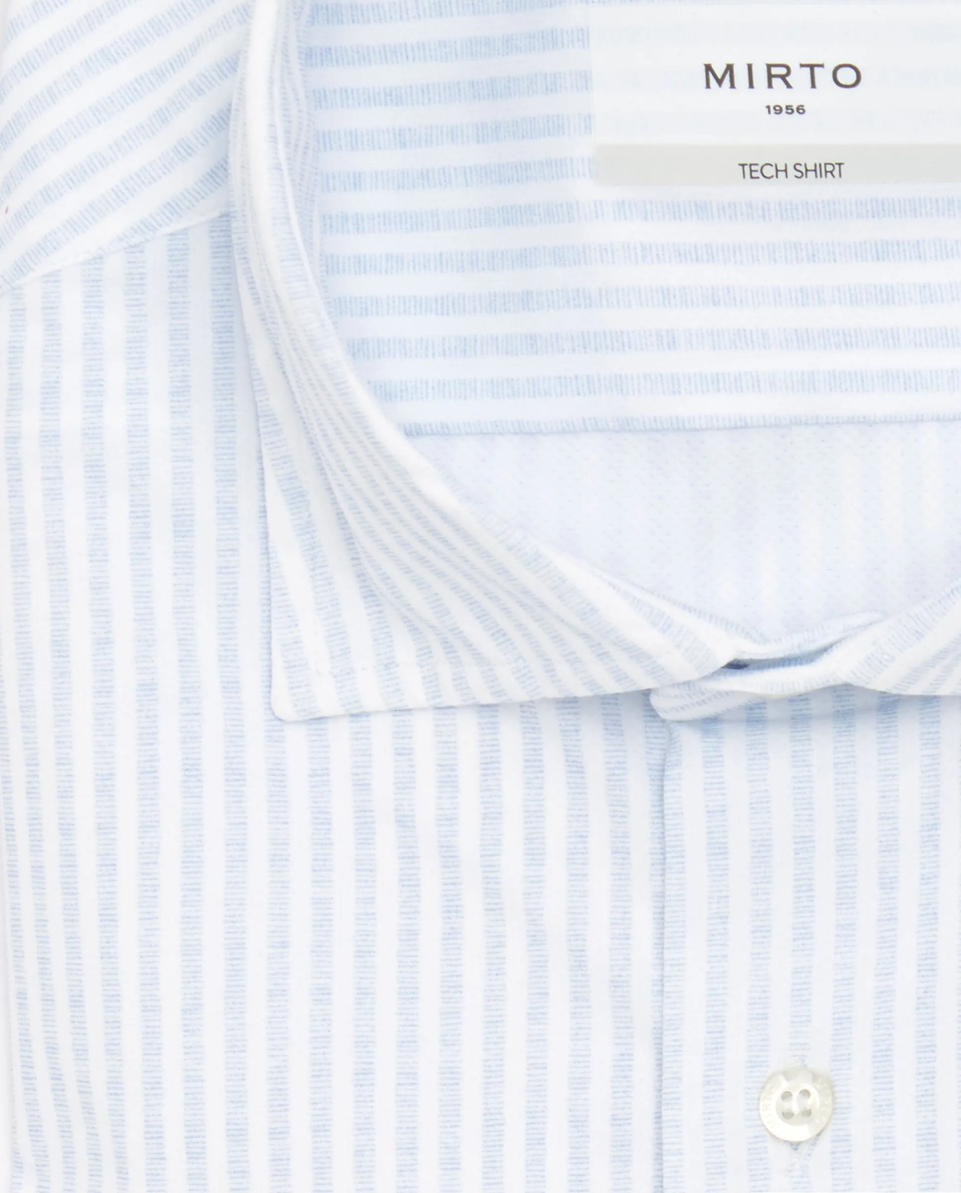 Camisa vestir técnica rayas celestes