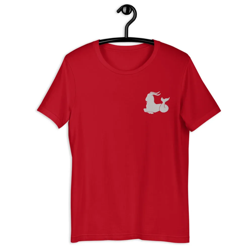 CAPRICORN T-SHIRT - Capricorn Symbol Embroidery