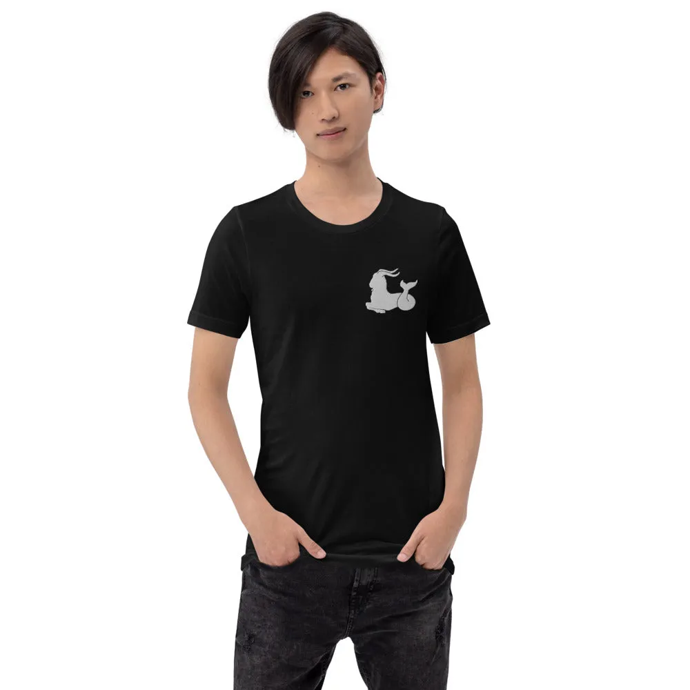 CAPRICORN T-SHIRT - Capricorn Symbol Embroidery