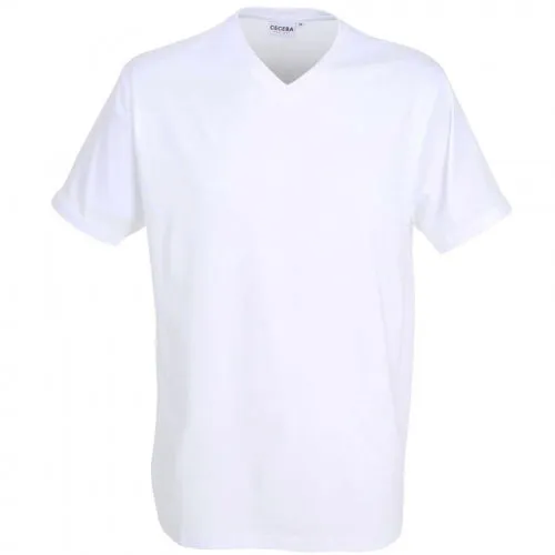 Ceceba Men's Plain T-Shirt 2-Pack - Soft Cotton V-Neck