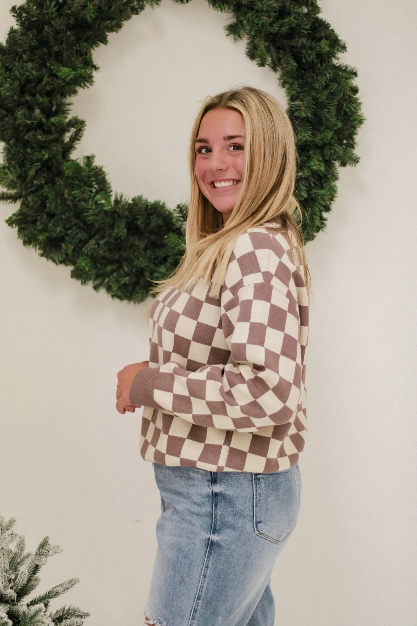 Checking Into It Sweater in Mocha