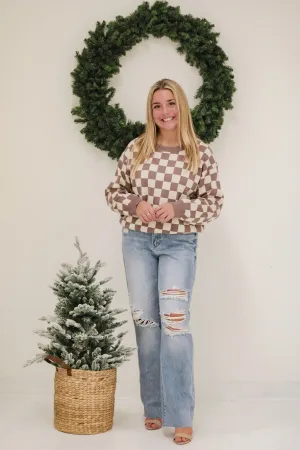 Checking Into It Sweater in Mocha