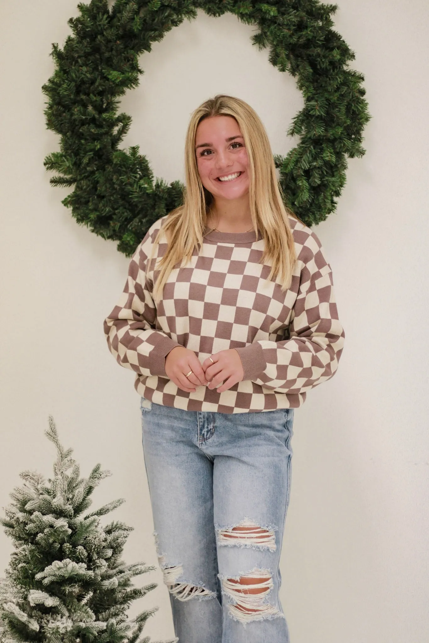Checking Into It Sweater in Mocha