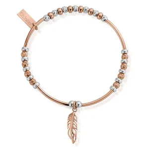 ChloBo Inner Spirit Feather Bracelet - Two Tone
