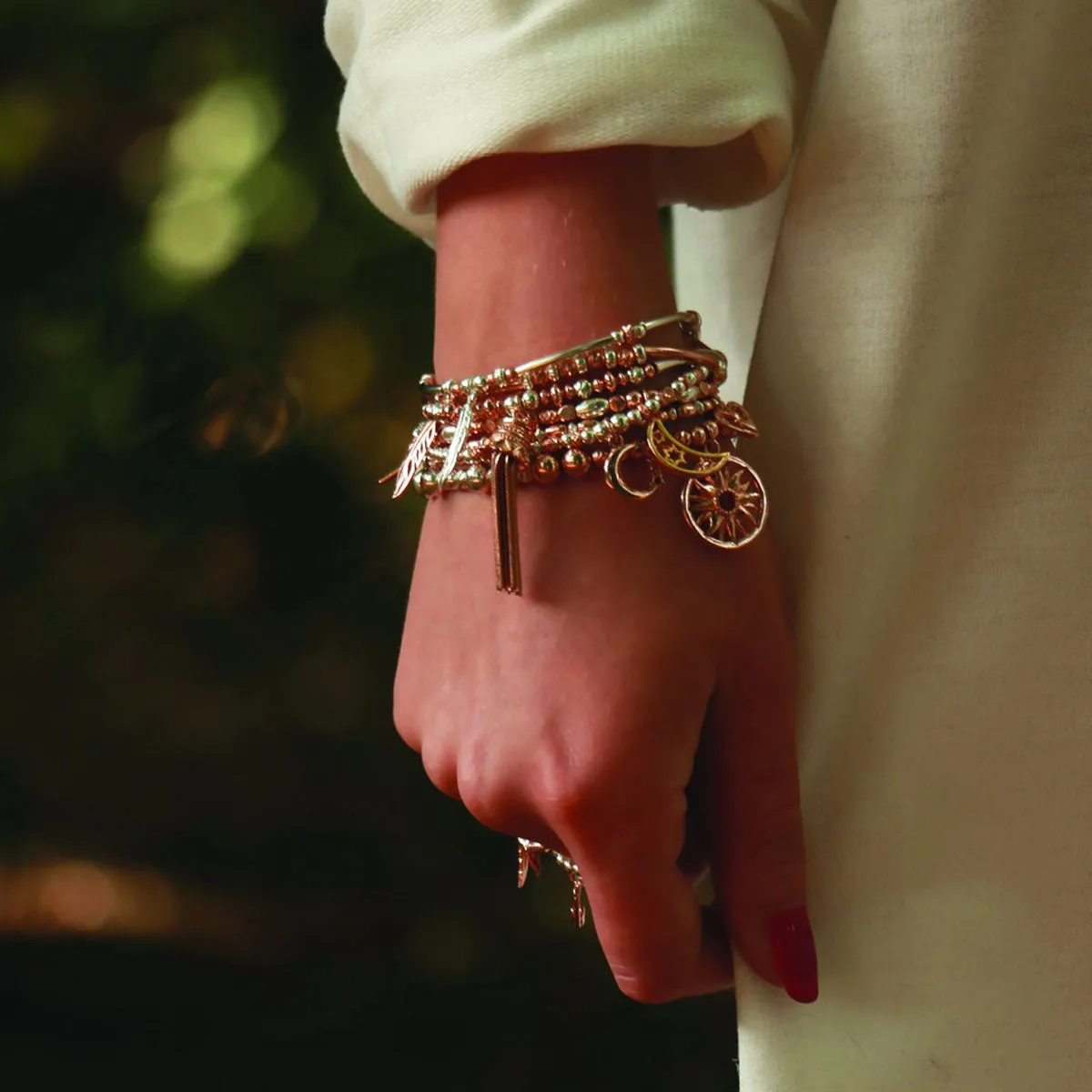 ChloBo Inner Spirit Feather Bracelet - Two Tone