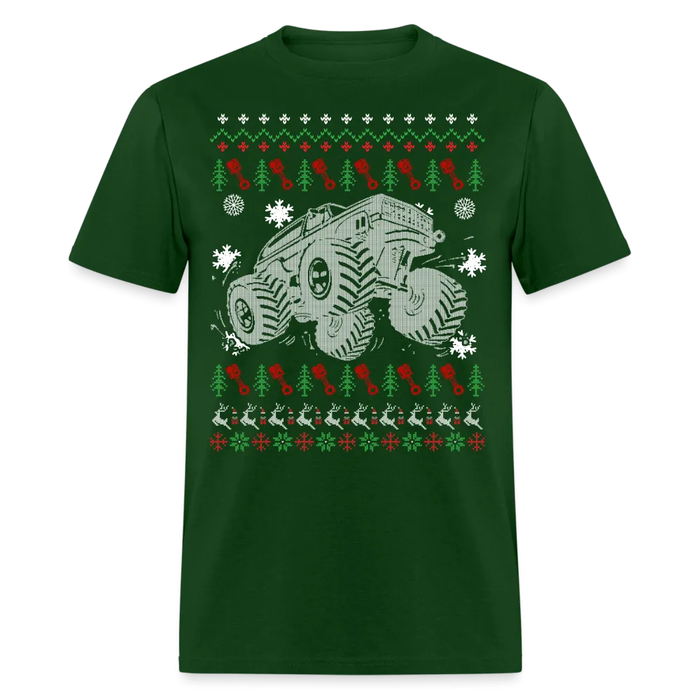 Christmas - Monster Car Ugly Sweater - Family Shirts Men, Woman Christmas T Shirts