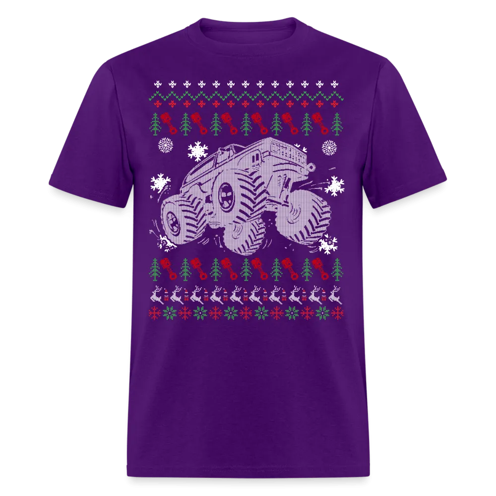 Christmas - Monster Car Ugly Sweater - Family Shirts Men, Woman Christmas T Shirts