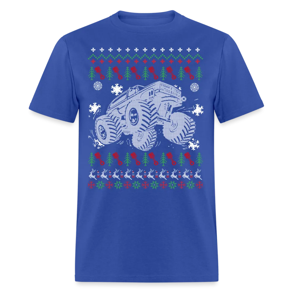 Christmas - Monster Car Ugly Sweater - Family Shirts Men, Woman Christmas T Shirts