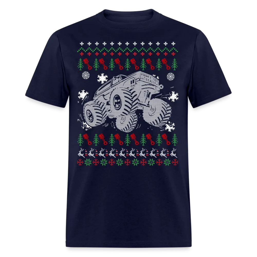 Christmas - Monster Car Ugly Sweater - Family Shirts Men, Woman Christmas T Shirts
