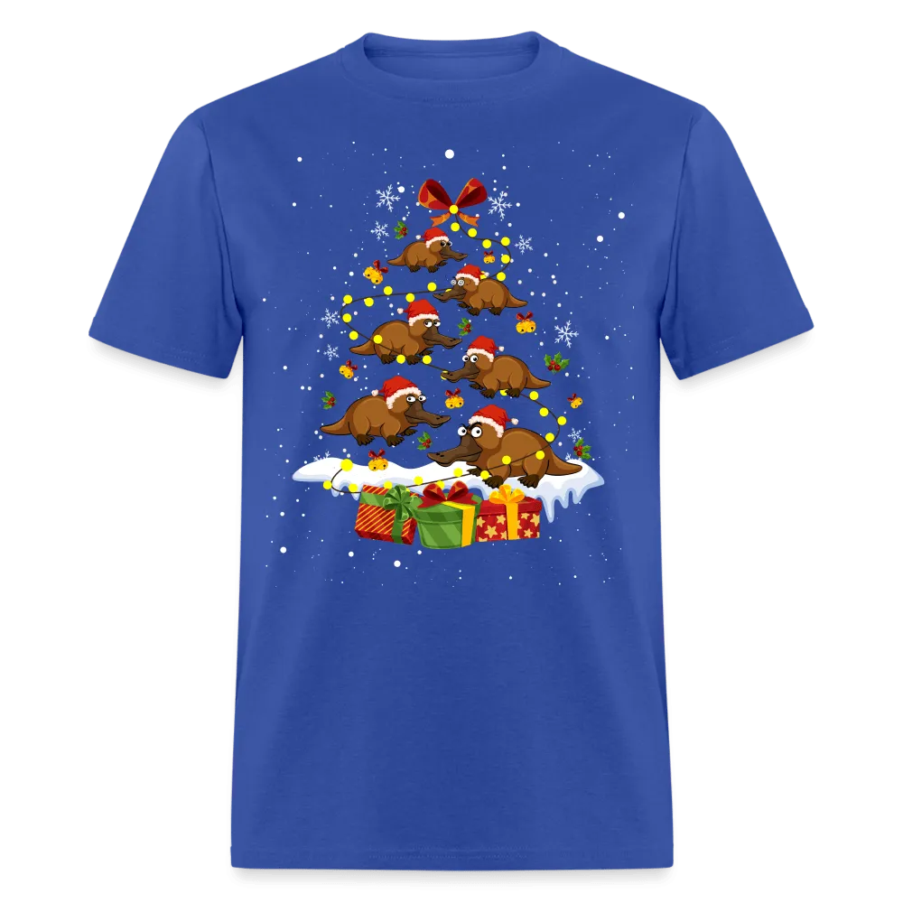 Christmas - Platypus Christmas Tree - Family Shirts Men, Woman Christmas T Shirts