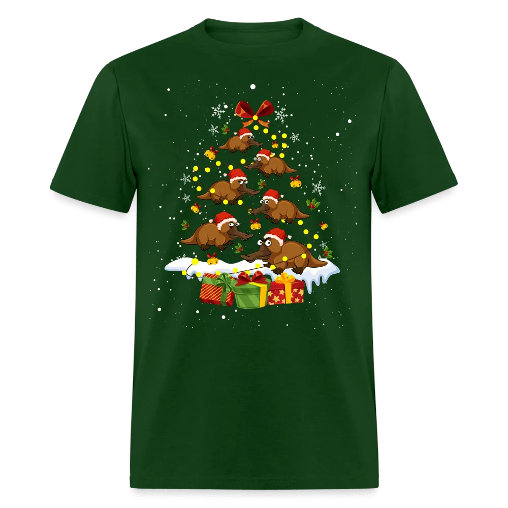 Christmas - Platypus Christmas Tree - Family Shirts Men, Woman Christmas T Shirts