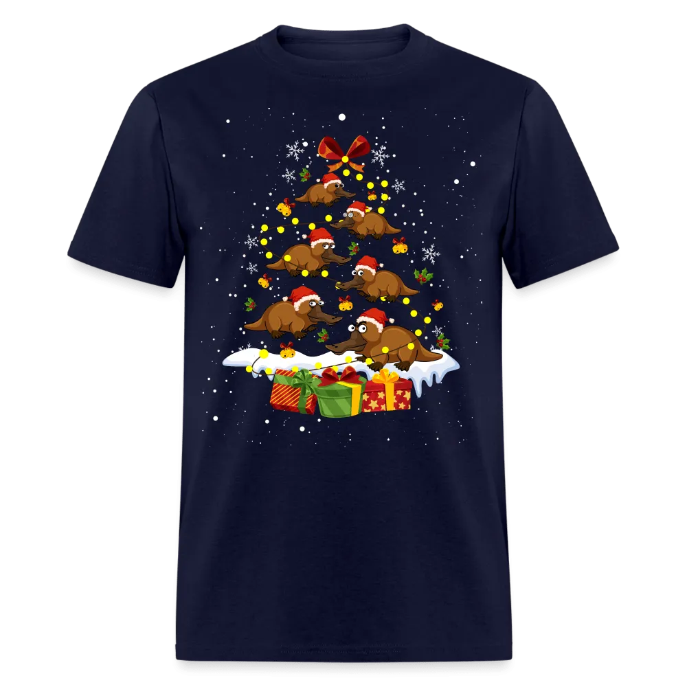 Christmas - Platypus Christmas Tree - Family Shirts Men, Woman Christmas T Shirts