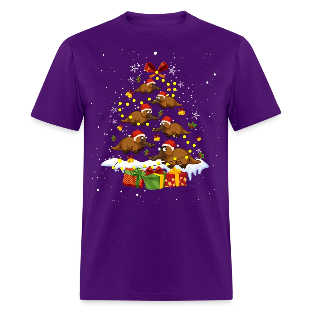 Christmas - Platypus Christmas Tree - Family Shirts Men, Woman Christmas T Shirts