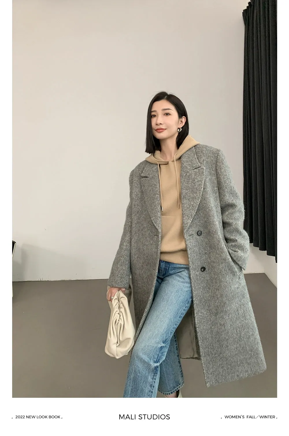 Classic Gray Wool Coat