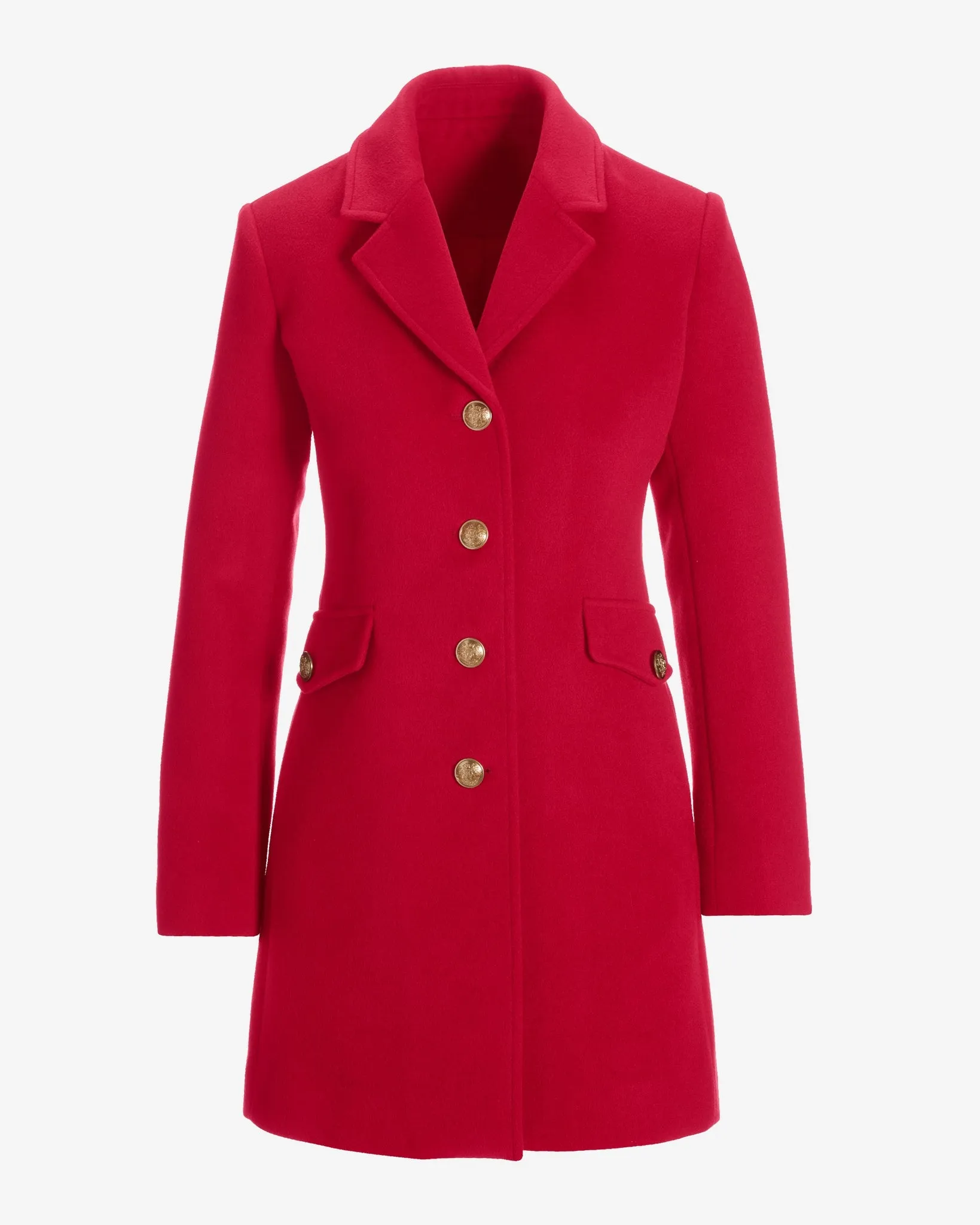 Classic Tailored Coat Racing Red