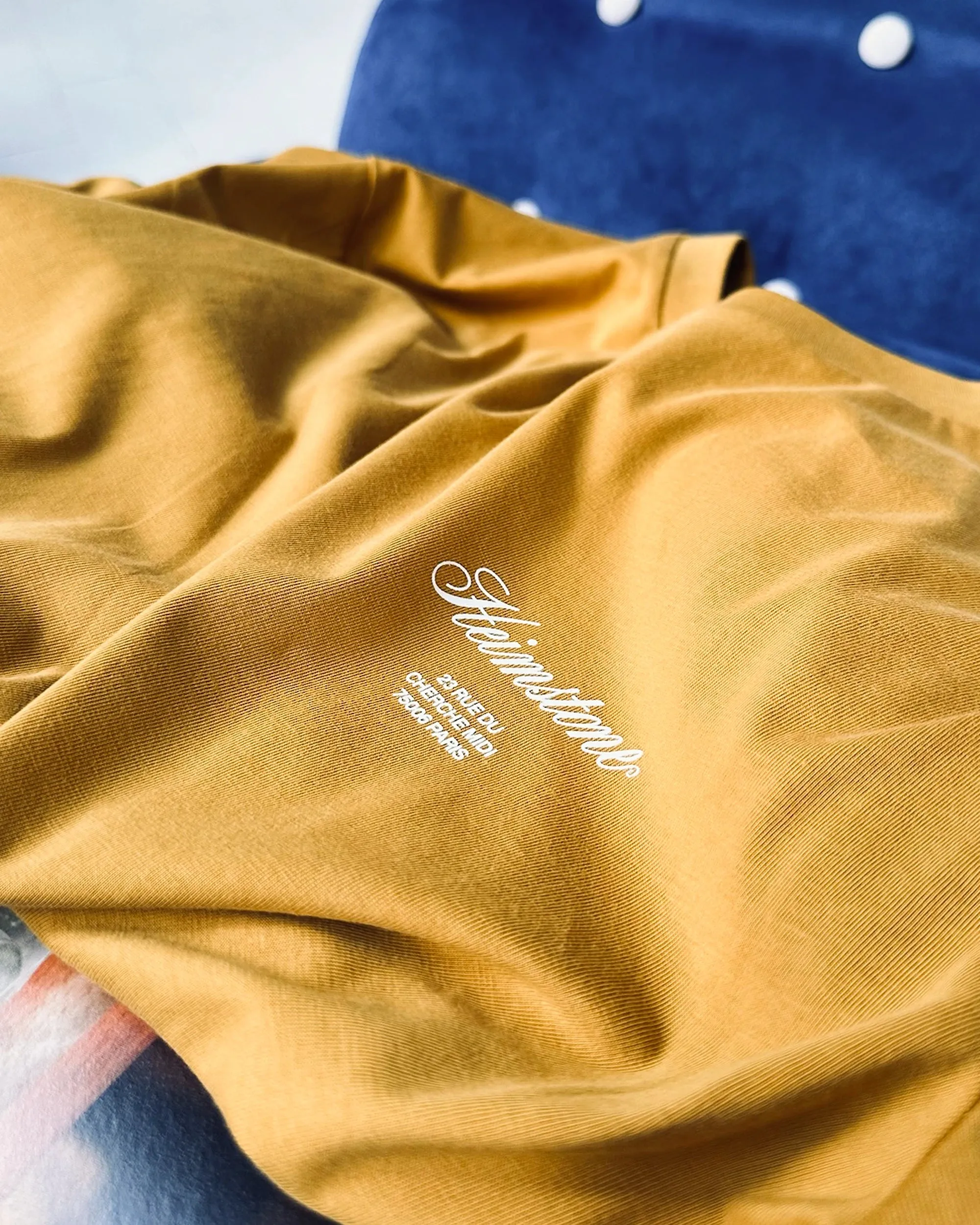 Collectible Unisex T-Shirt in Tobacco with Off-White Heimstone Logo