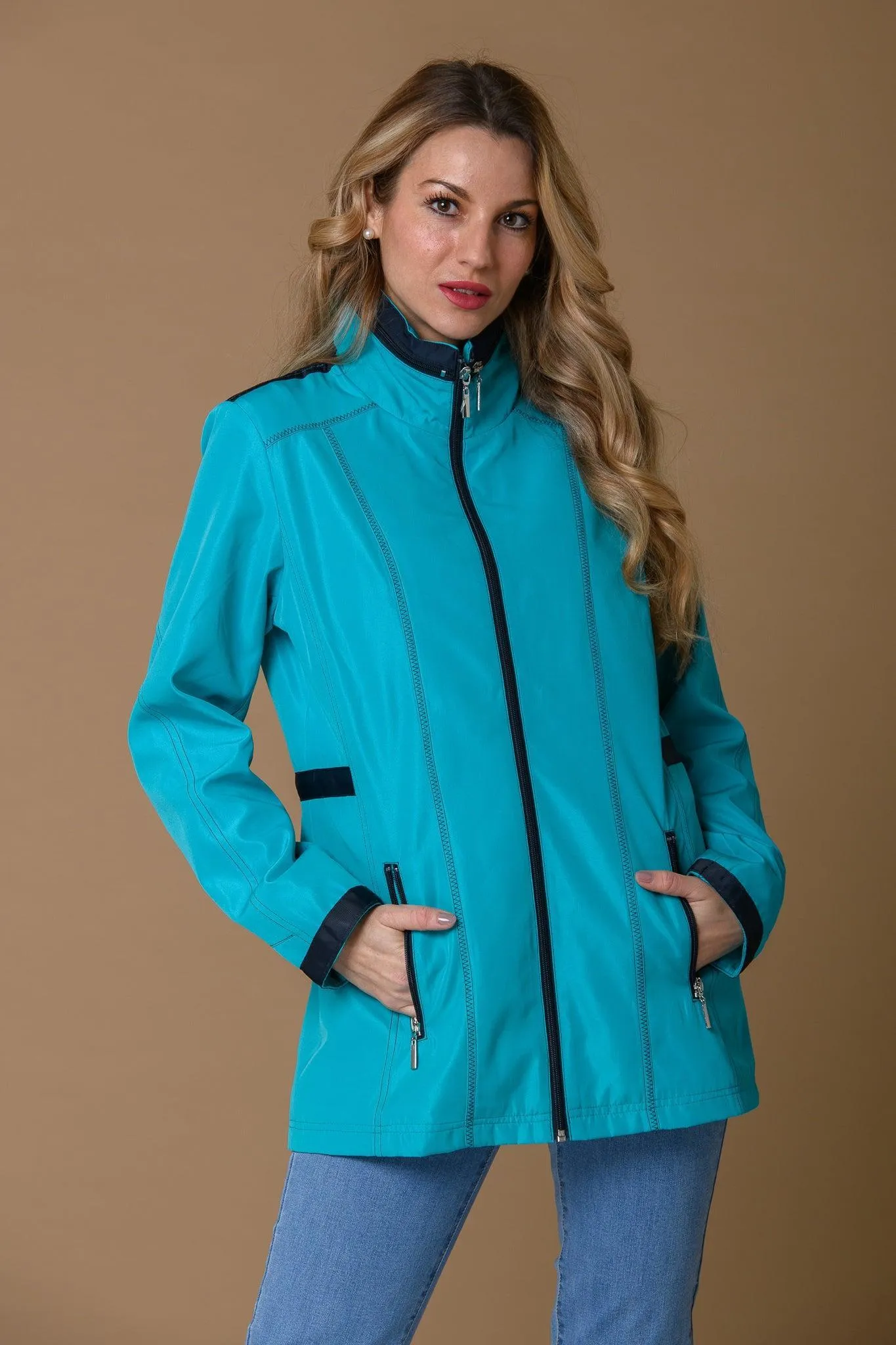 Contrast Trim Mac - Green