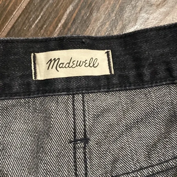 COPY - Madewell relaxed denim shorts cutoff button fly