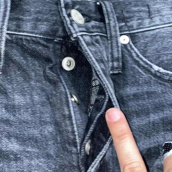 COPY - Madewell relaxed denim shorts cutoff button fly