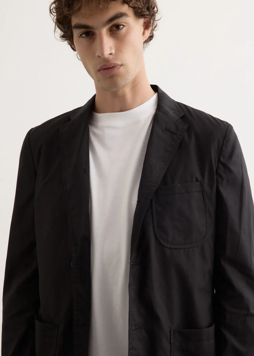 Cotton Broad Cloth Tailored Jacket