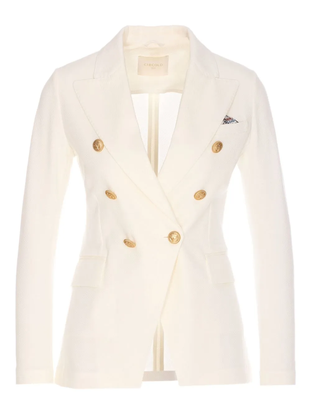 Cotton double-breasted jacket