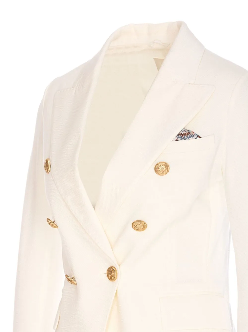 Cotton double-breasted jacket