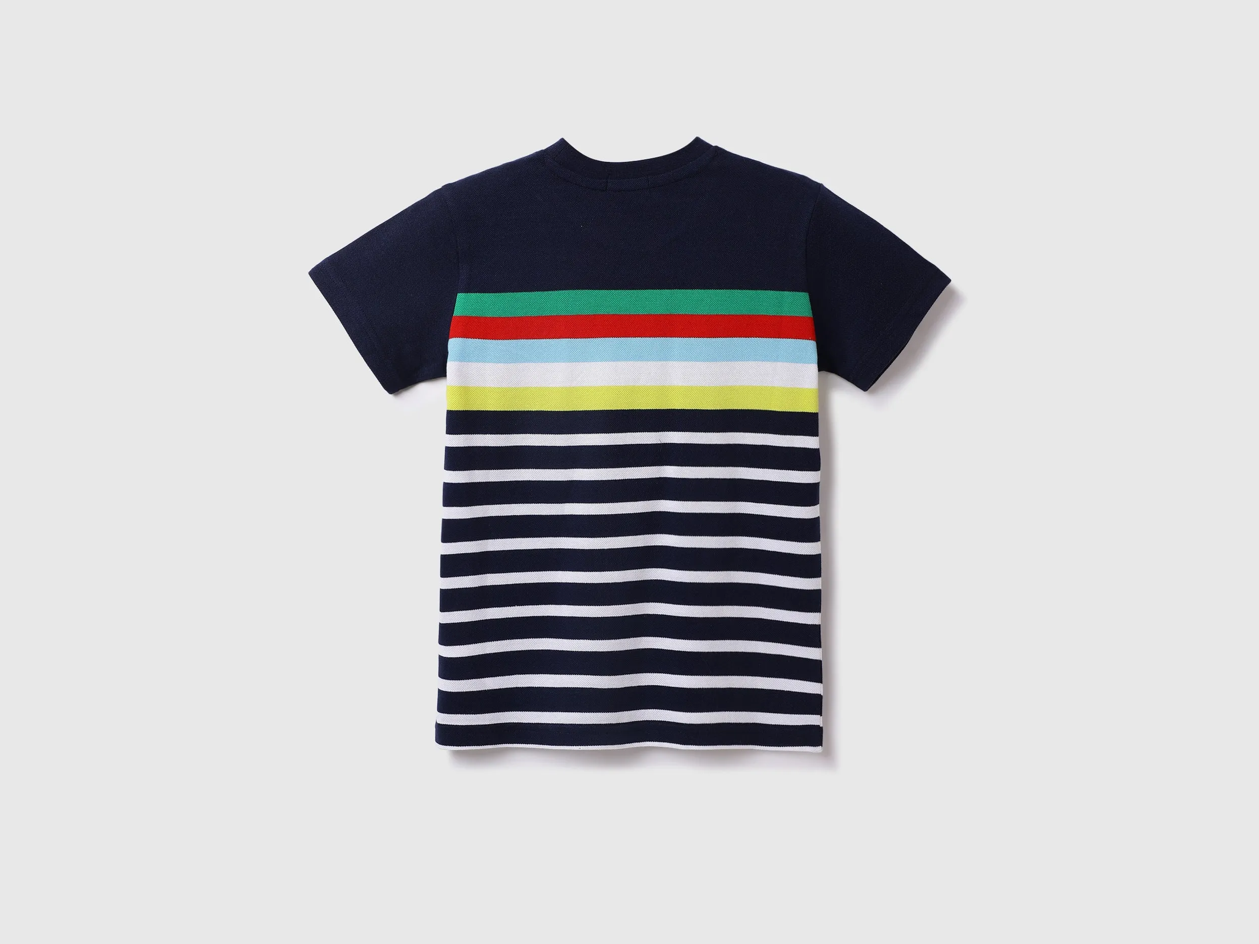 Cotton Striped Round Neck Boys T-shirts