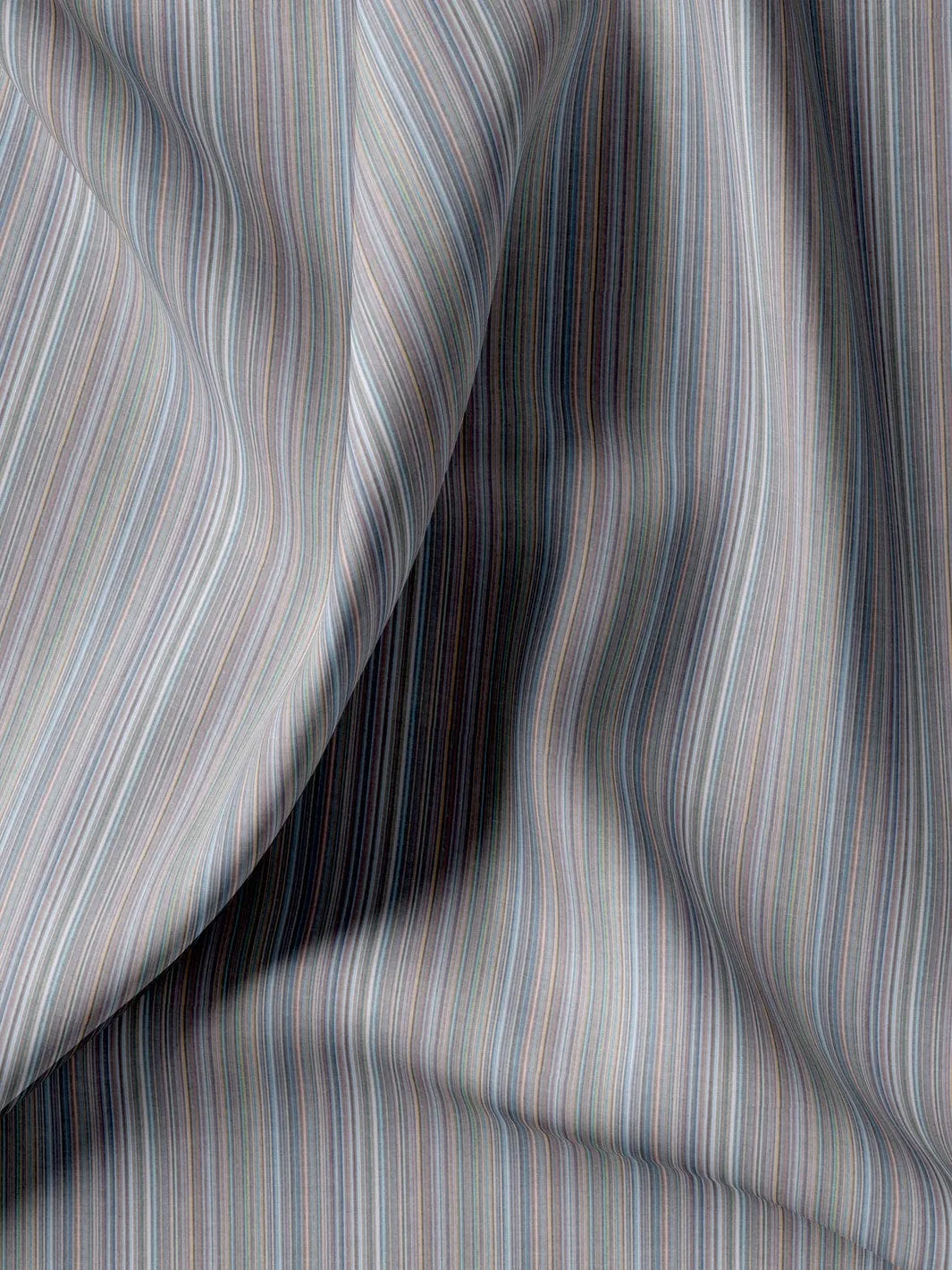 Custom Tailored Multicolour Striped Pure Cotton Shirt - CUS-10368