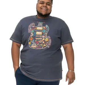 D555 Mens Stockport Big & Tall Graphic Short Sleeve T-Shirt